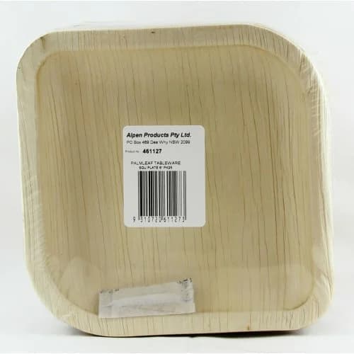 Palm Leaf Square Plates (15cm) - Pk 25