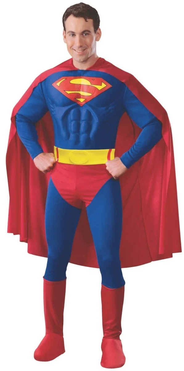 Adult Superman Muscle Chest Costume - S
