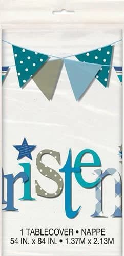 Blue Christening Rectangular Tablecover