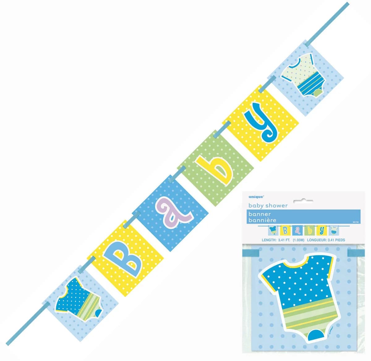 Blue Block Baby Banner
