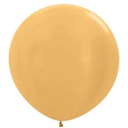 Metallic Gold 90cm Latex Balloons - PK 3