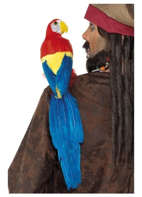 Parrot Lifelike With Ribbon Holder