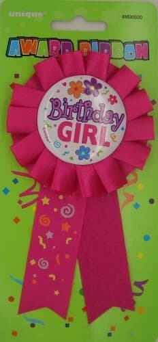 Birthday Girl Award Ribbon