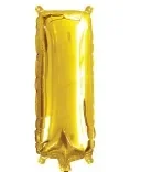 Letter I Gold Foil Balloon - 35cm