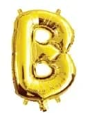 Letter B Gold Foil Balloon - 35cm