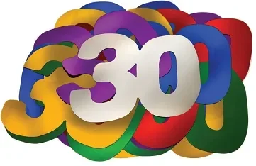 30th Birthday Giant Rainbow Confetti - PK 30