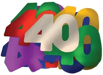 40th Birthday Giant Rainbow Confetti - PK 30