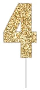 Gold Glitter Cake Topper #4*