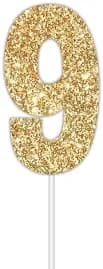 Gold Glitter Cake Topper #9*