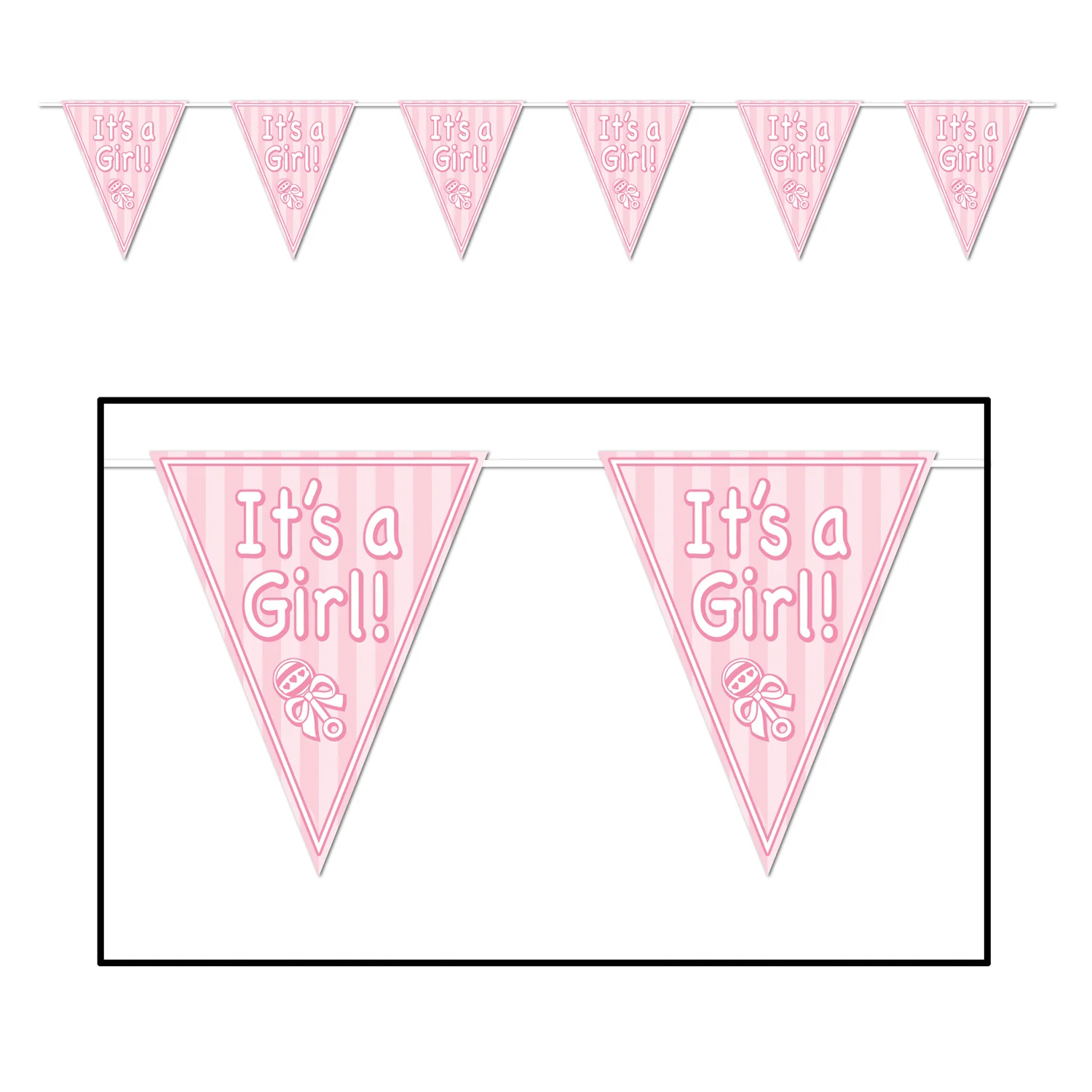 It's A Girl! Pennant Banner*