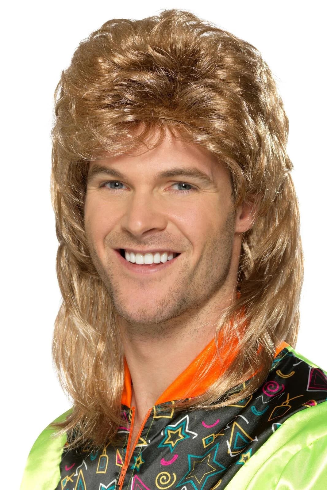 Blonde & Brown Mullet Wig