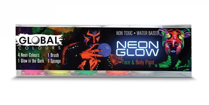 BodyArt Neon Glow Body Paint Set