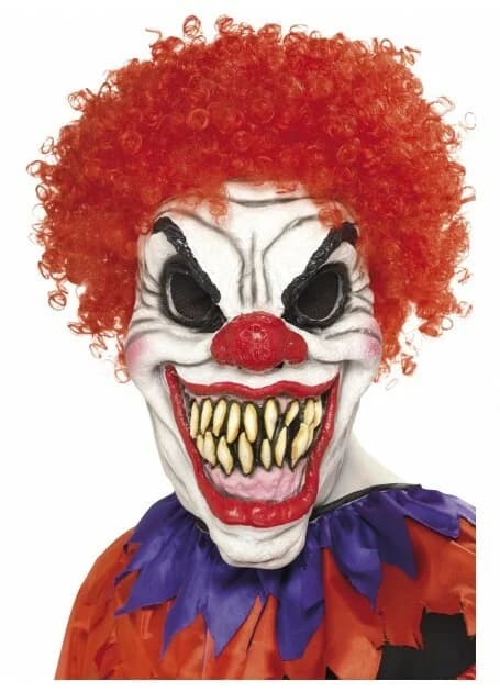 Scary Clown Mask Foam Rubber