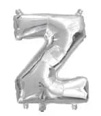 35cm Letter Z Silver Foil Balloon