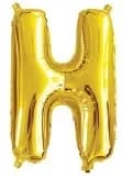 35cm Letter H Gold Foil Balloon