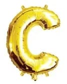 35cm Letter C Gold Foil Balloon