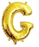 35cm Letter G Gold Foil Balloon
