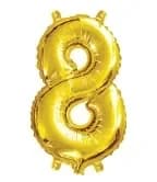 FOIL BALN 35CM GOLD 8