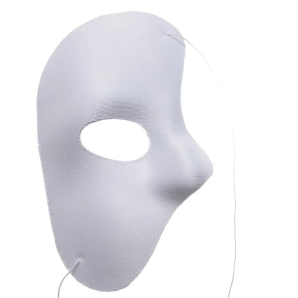 Half Phantom Mask White