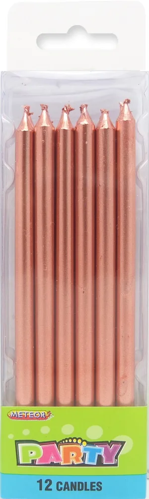 Rose Gold Candles - Pk 12