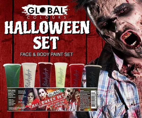Global Colours Halloween Makeup Set - PK 6