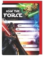 Starwars Party Invitations - Pk 16