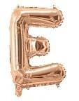 Rose Gold Air Filled 35cm Balloon - Letter E