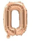 Rose Gold Air Filled 35cm Balloon - Letter O