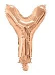 Letter Y Foil Balloon – Air-Filled 35cm (Rose Gold)