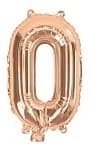 Rose Gold Air Filled 35cm Balloon - # 0