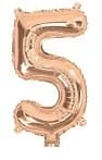 Rose Gold Air Filled 35cm Balloon - # 5