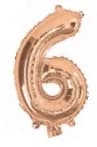 Rose Gold Air Filled 35cm Balloon - # 6