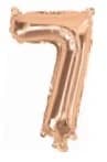 Rose Gold Air Filled 35cm Balloon - # 7