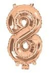 Rose Gold Air Filled 35cm Balloon - # 8