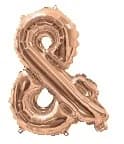 Rose Gold Air Filled 35cm Balloon - &