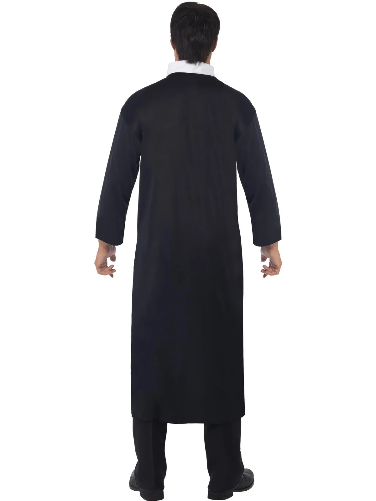 Adults Priest Costume - back view, worn by model