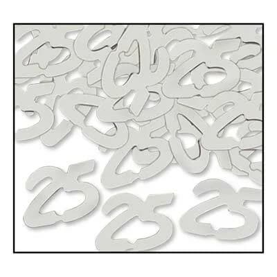 Silver "25" Fanci-Fetti