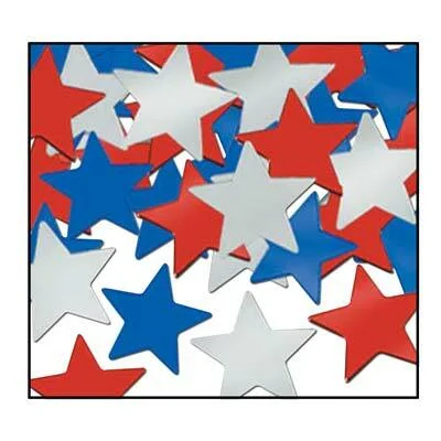 Red, Silver & Blue Star Fanci-Fetti*