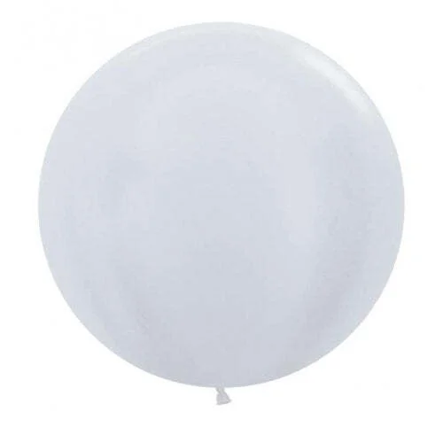 Satin White (405) 60cm Sempertex Balloons Pk 3
