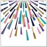 Colourful New Year Fireworks Paper Napkins (33cm) - Pk 10