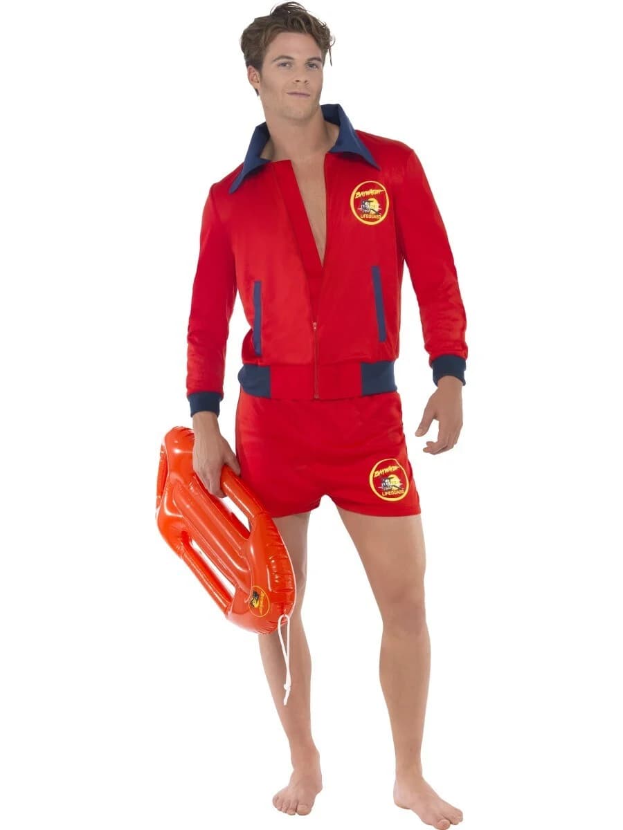 Men's Baywatch Red Lifeguard Costume