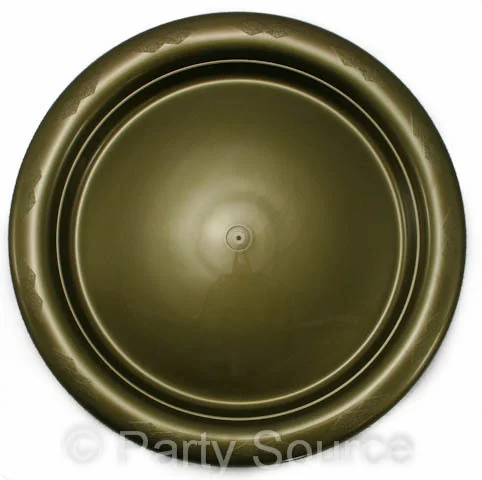 Gold Reusable Plastic Lunch Plates 18cm 20 Pack