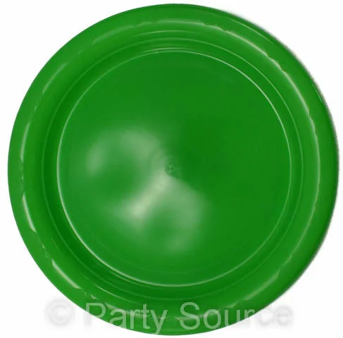 Lime Reusable Plastic Dinner Plates 23cm 20 Pack