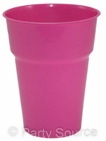 Reusable Magenta Plastic Cups (285 ml) - Pk 20