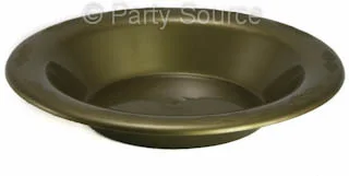 Reusable Gold Plastic Bowls (180 mm) - Pk 20