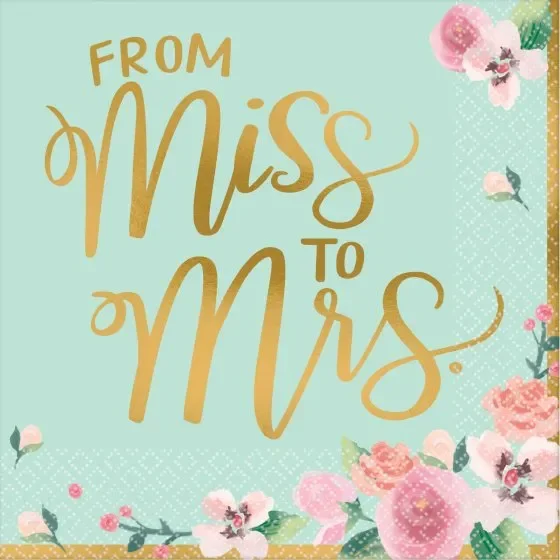 Mint To Be Lunch Napkin - Pk 16
