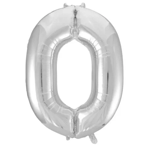 #0 34" Silver Foil Balloon