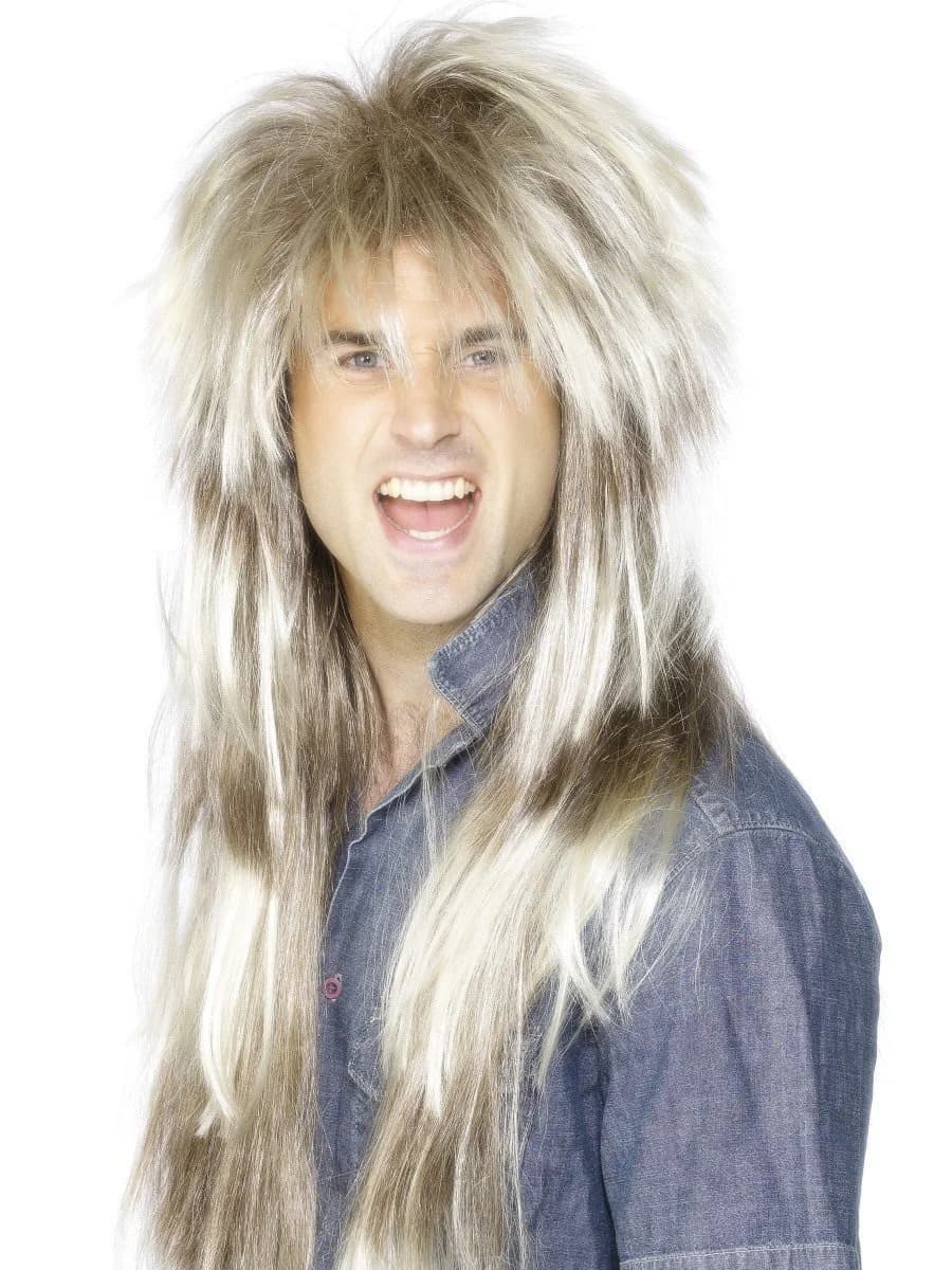 Blonde and Brown 80's Mega Mullet Wig