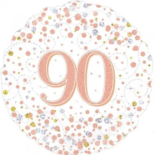 18" Sparkling Fizz Rose Gold 90 Foil Balloon