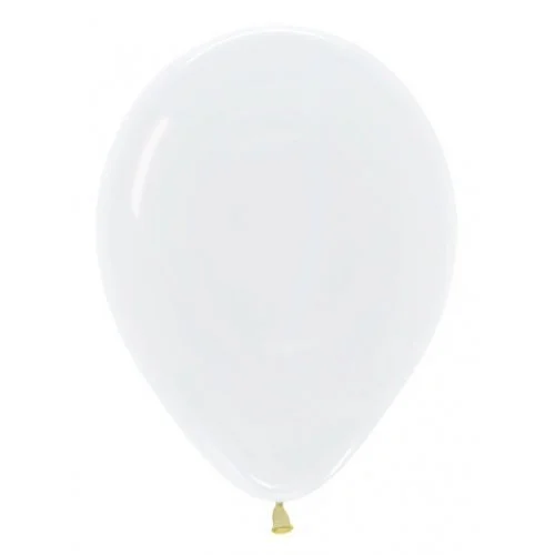 12" Clear Latex Balloons - Pk 25